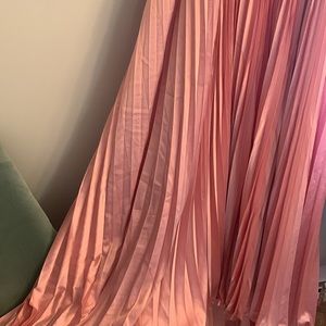 Getadme- Women Sexy Cut Out Pleated Dress Vintage Long Sleeve O Neck Female Casual Chiffon Dress Midi Vestido